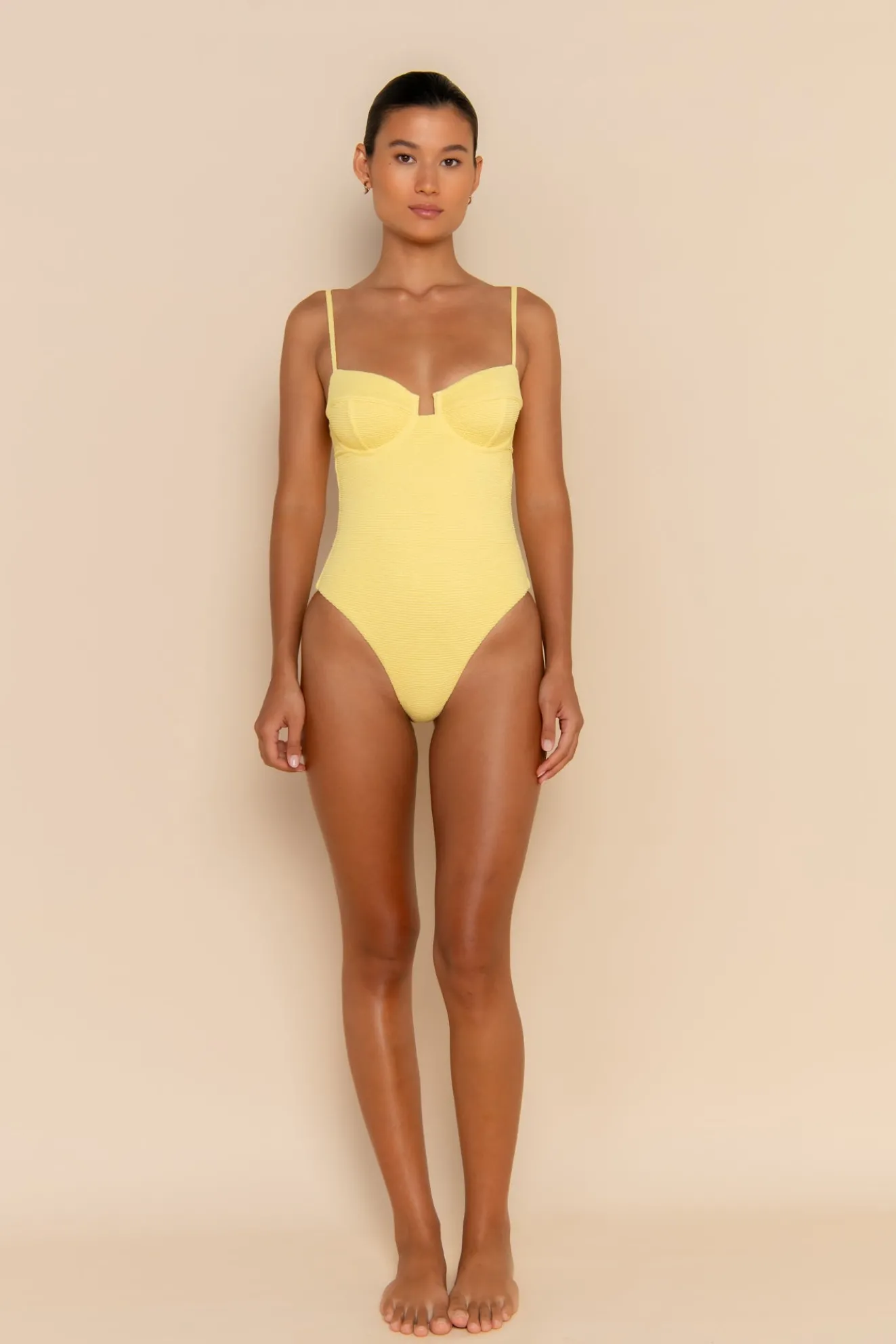 ESCAPE UNDERWIRE ONE PIECE - LEMON
