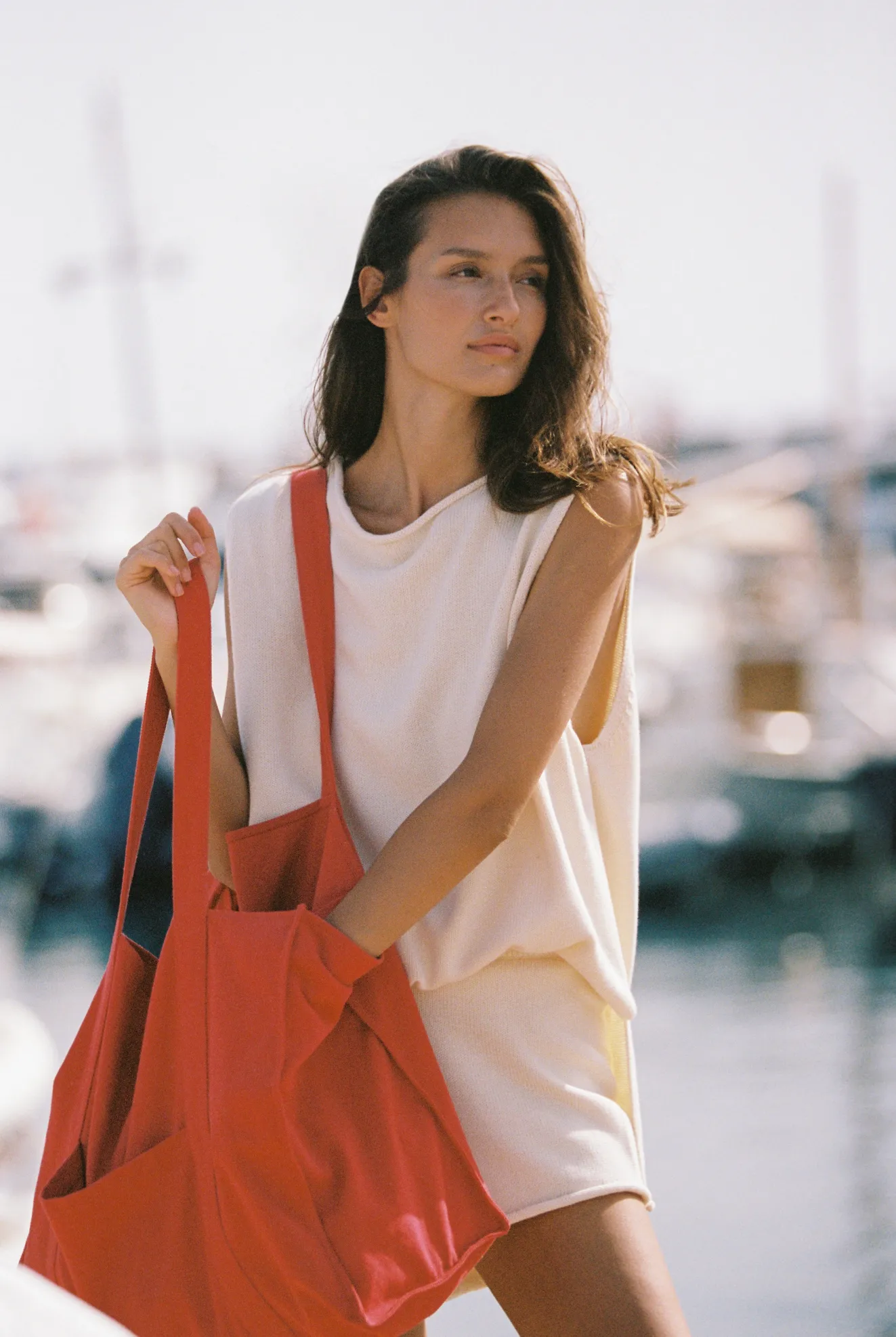 HARU BEACH BAG - RED