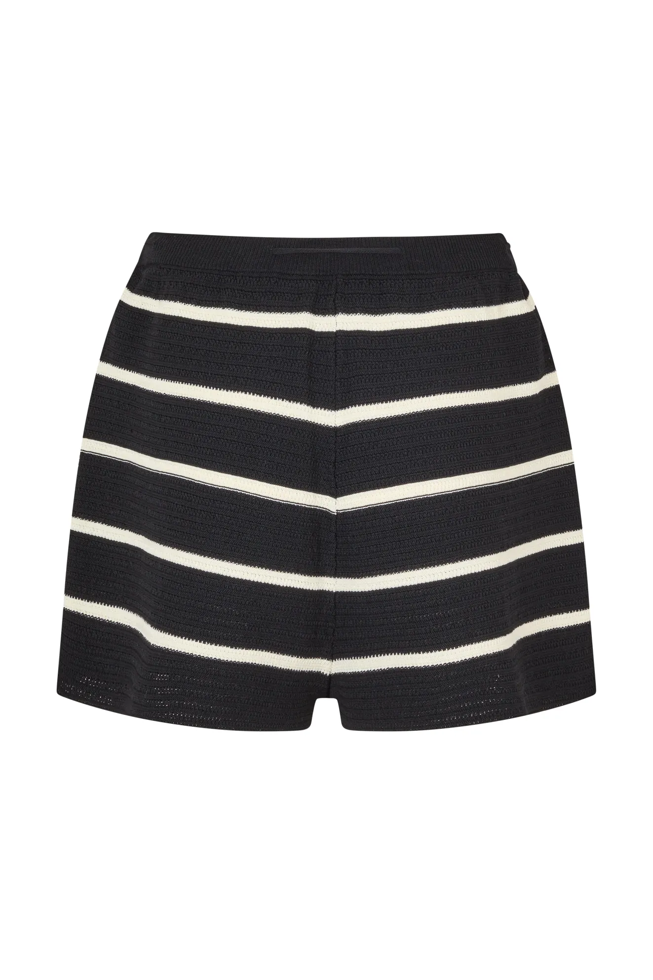 JONI KNIT SHORT - BLACK/WHITE STRIPE