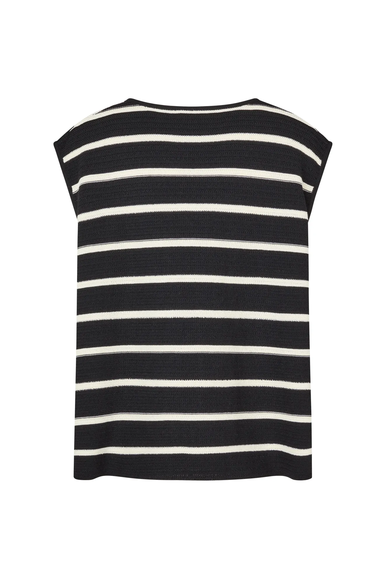JONI KNIT TANK - BLACK/WHITE STRIPE