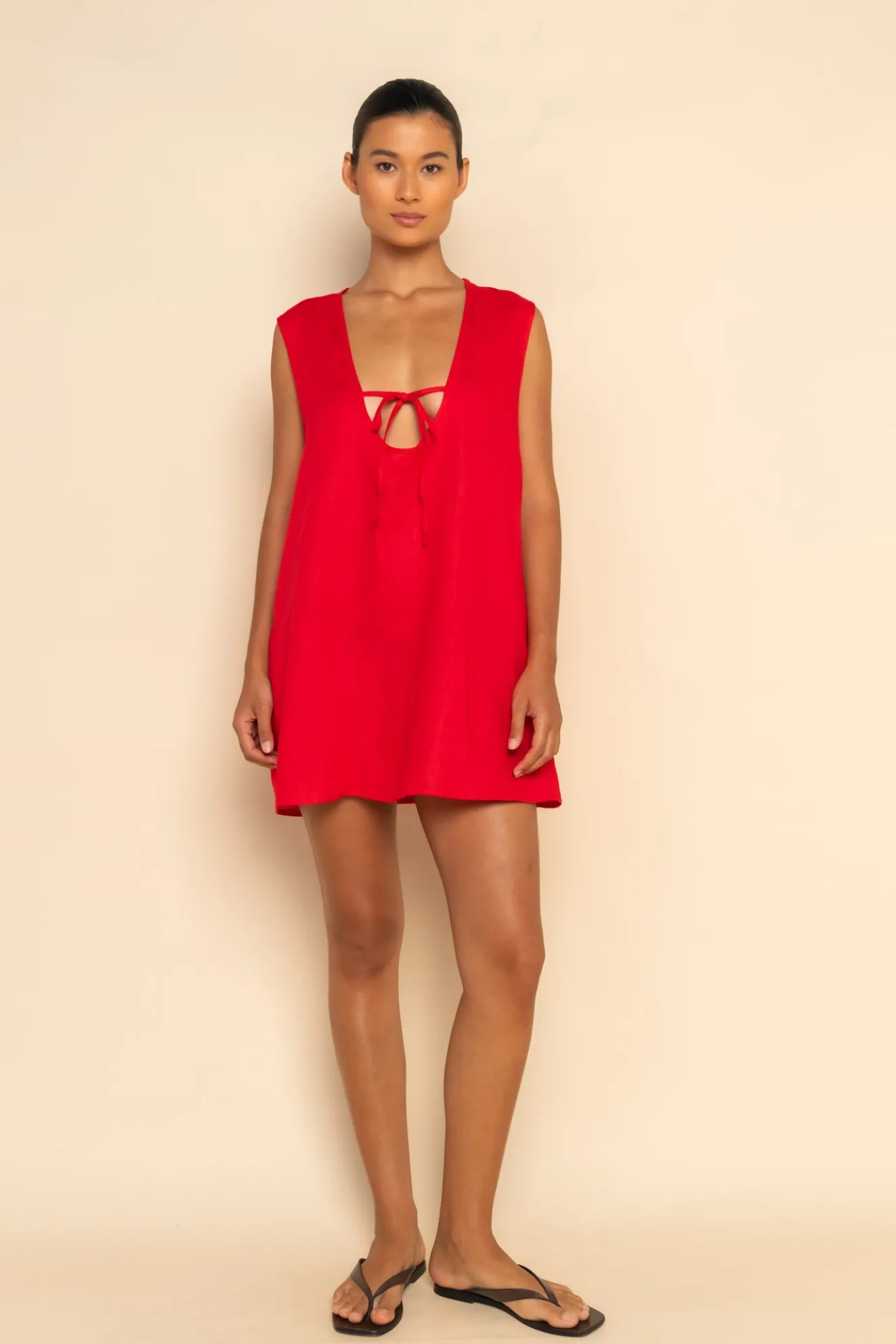 PRE ORDER // LOTTIE MINI DRESS - CHERRY