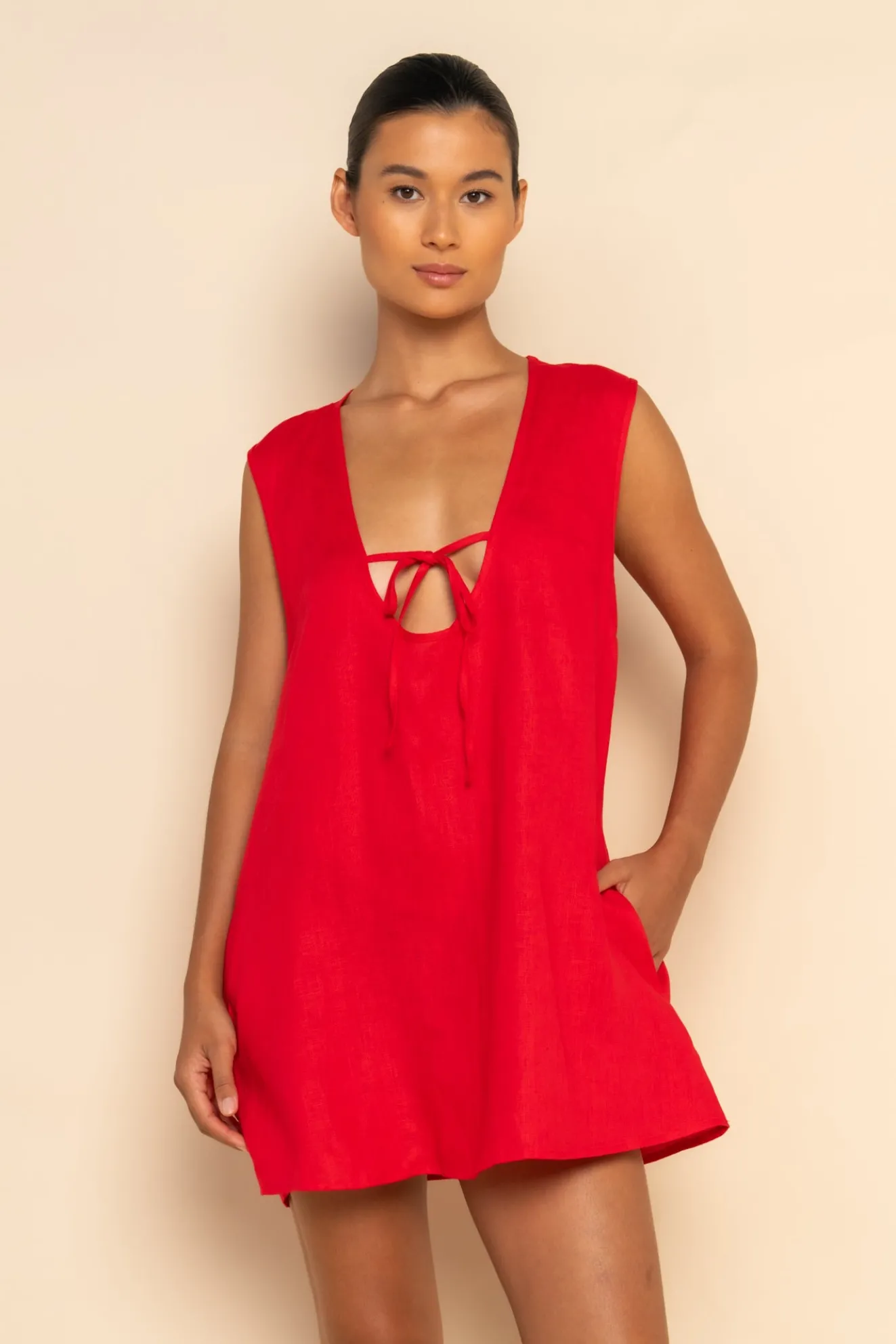 PRE ORDER // LOTTIE MINI DRESS - CHERRY