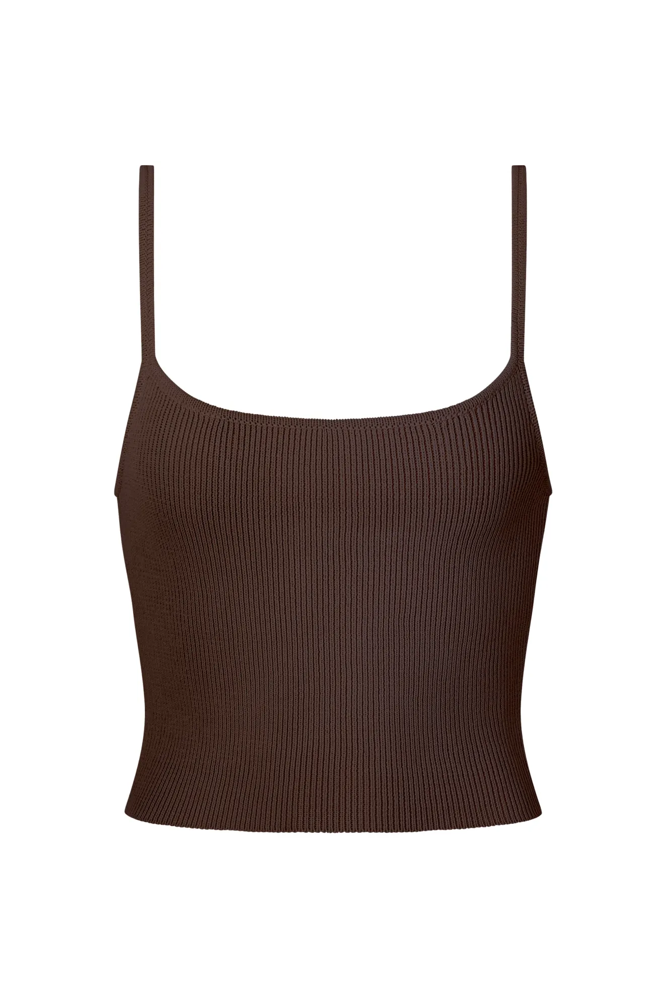 SOL KNIT TANK - CACAO